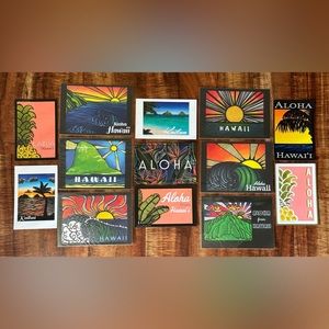 Lacey Artworks Postcard Collection, set of 13 Hawaiian postcards